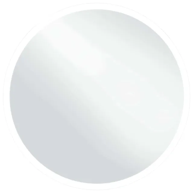 vidaXL Heim & Garten Badspiegel LED Rund 60cm Silber IP44