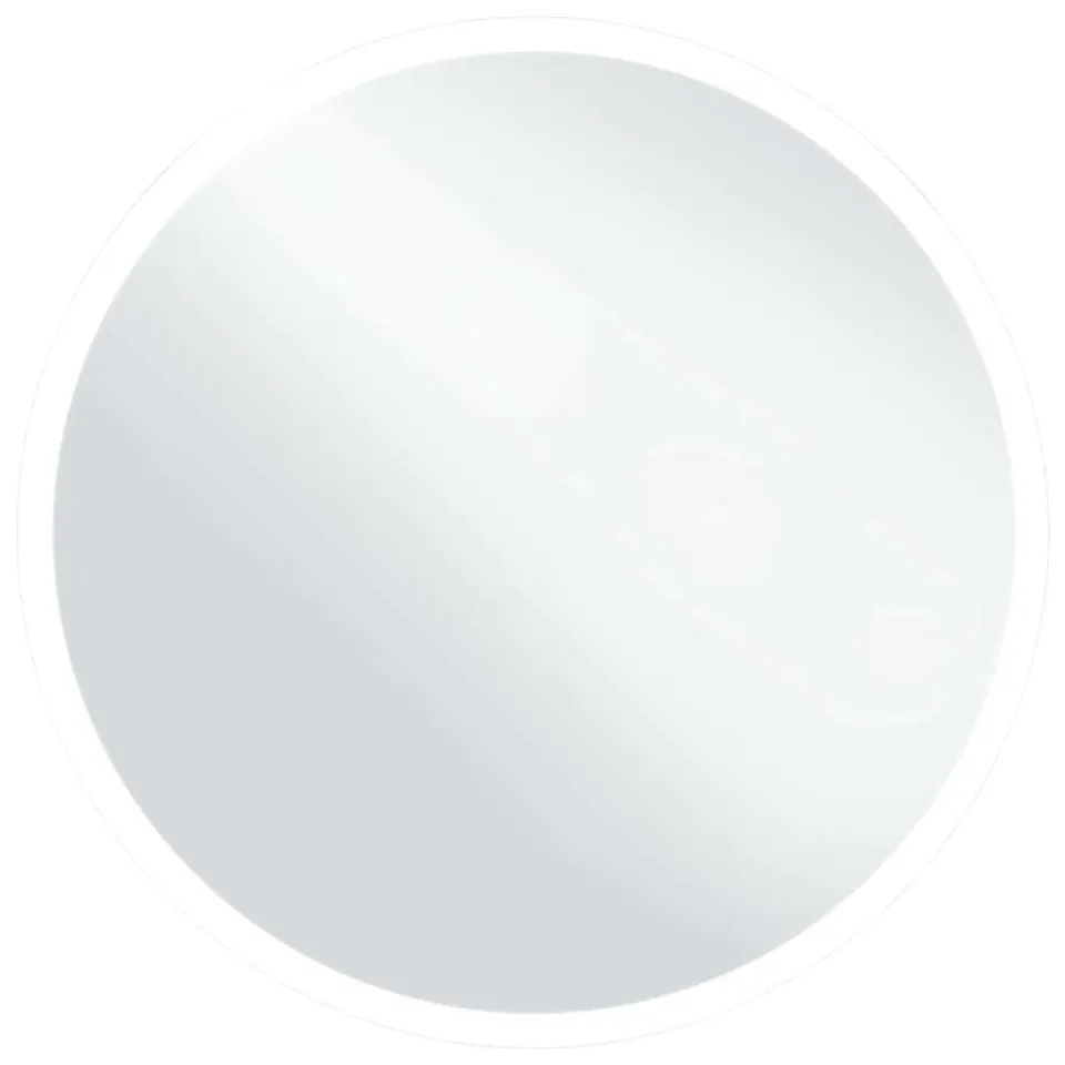 vidaXL Heim & Garten Badspiegel LED Rund 60cm Silber IP44