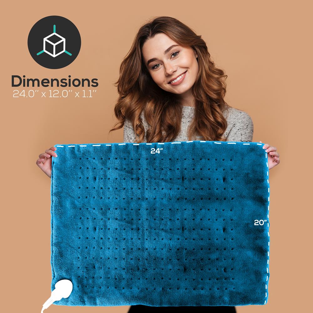 Serenelife Heizkissen Elektrisch 61x51cm 6 Stufen Fleece