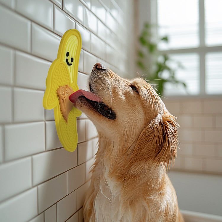 Kikkerland Home Kobe Schleckmatte Banane für Hunde