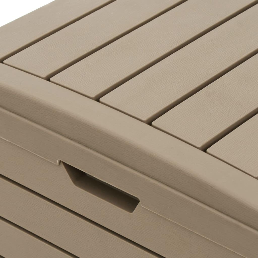 vidaXL Heim & Garten Mülltonne 118L Hellbraun 41x41x86
