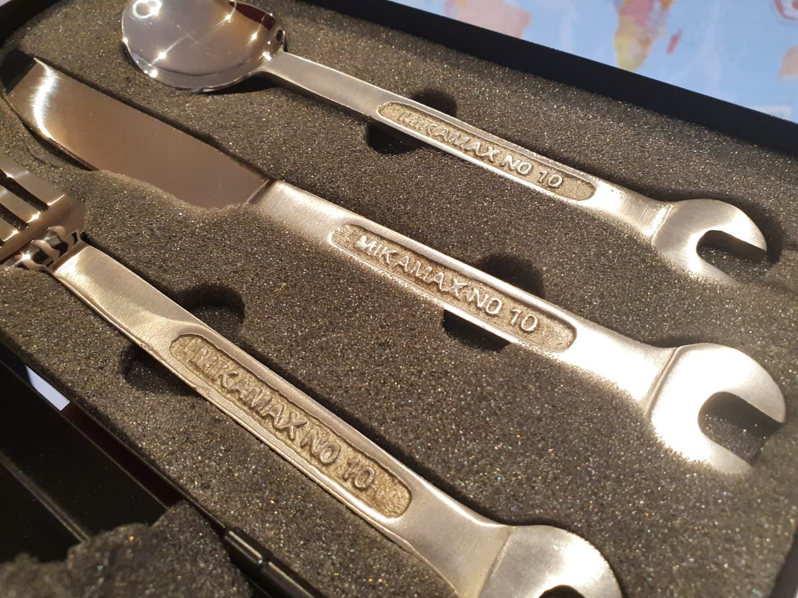 Mikamax Bar & Kitchen Schraubenschlüssel Besteck Set 3-tlg Metall