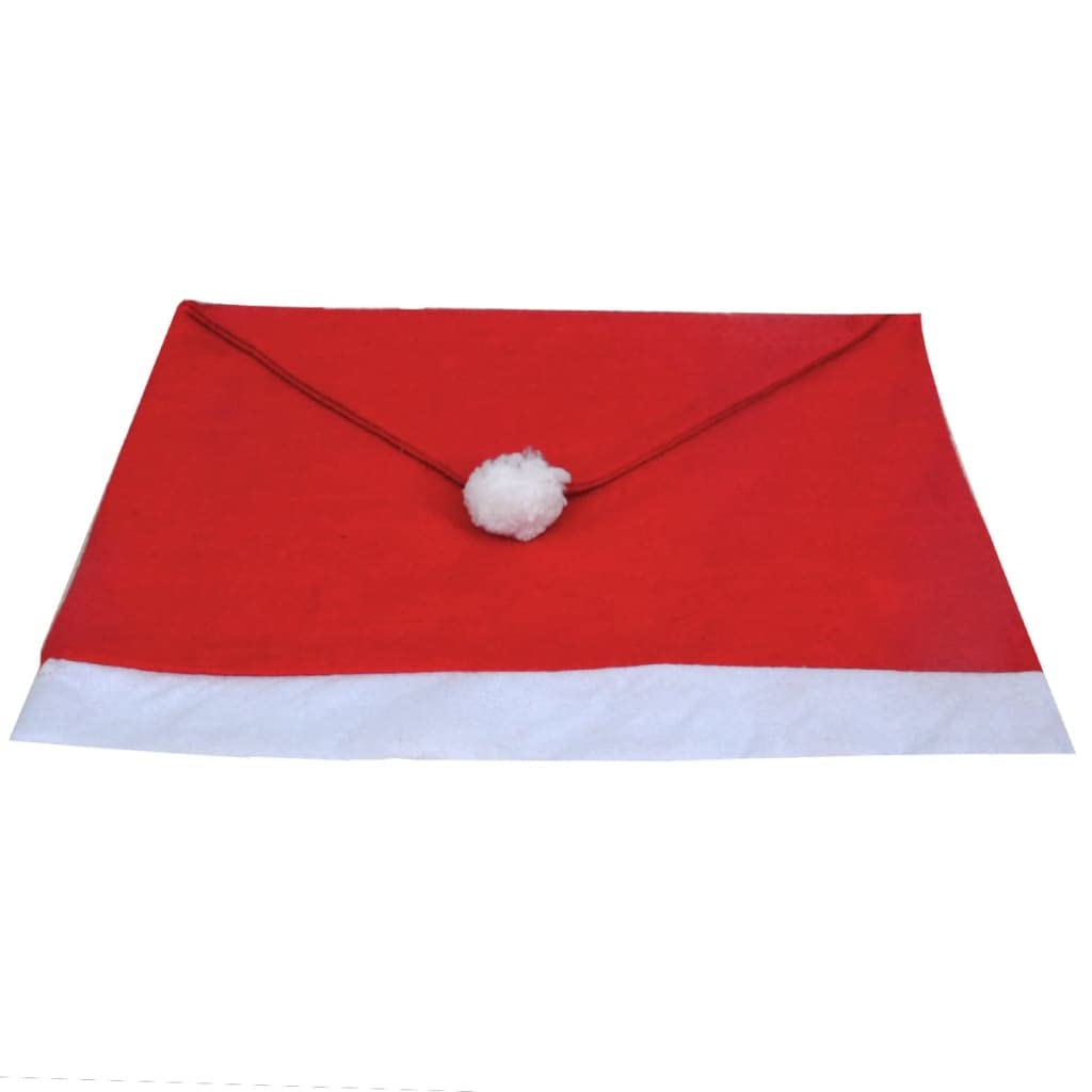 vidaXL Möbel Stuhlhussen Weihnachtsmützen 6er-Set Filz