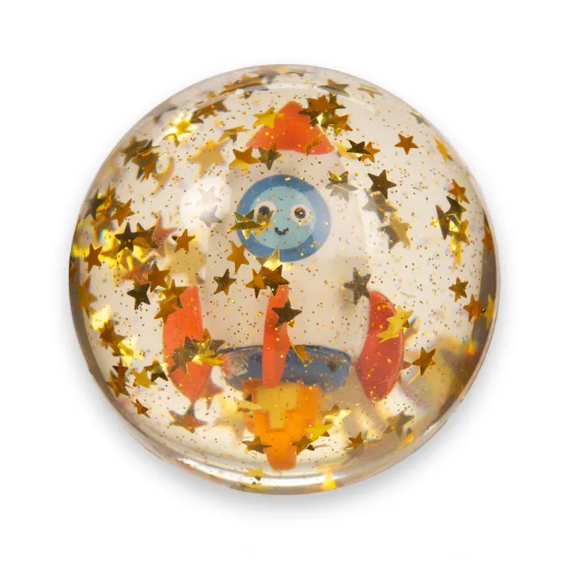 Kikkerland Kidoki Rocket Ship & Ufo Flummi Springball
