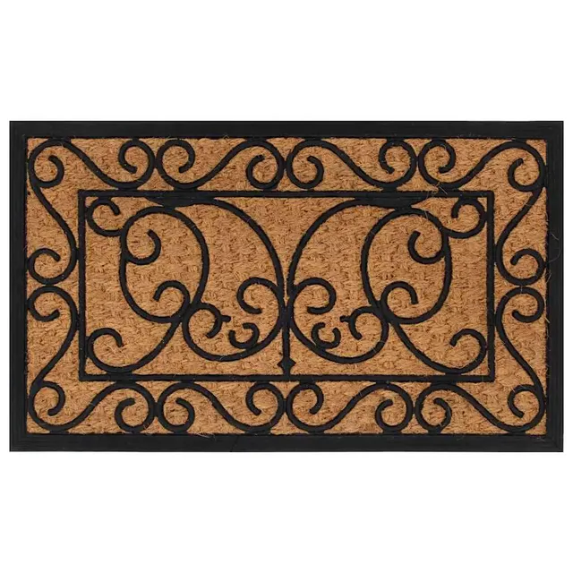 vidaXL Heim & Garten Fußmatte 45x75 cm rechteckig Kokos rutschfest