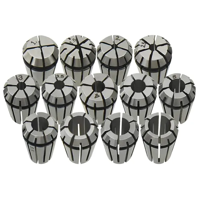 vidaXL Heimwerkerbedarf ER11 Spannzangen 13-tlg. Stahl 1-7 mm