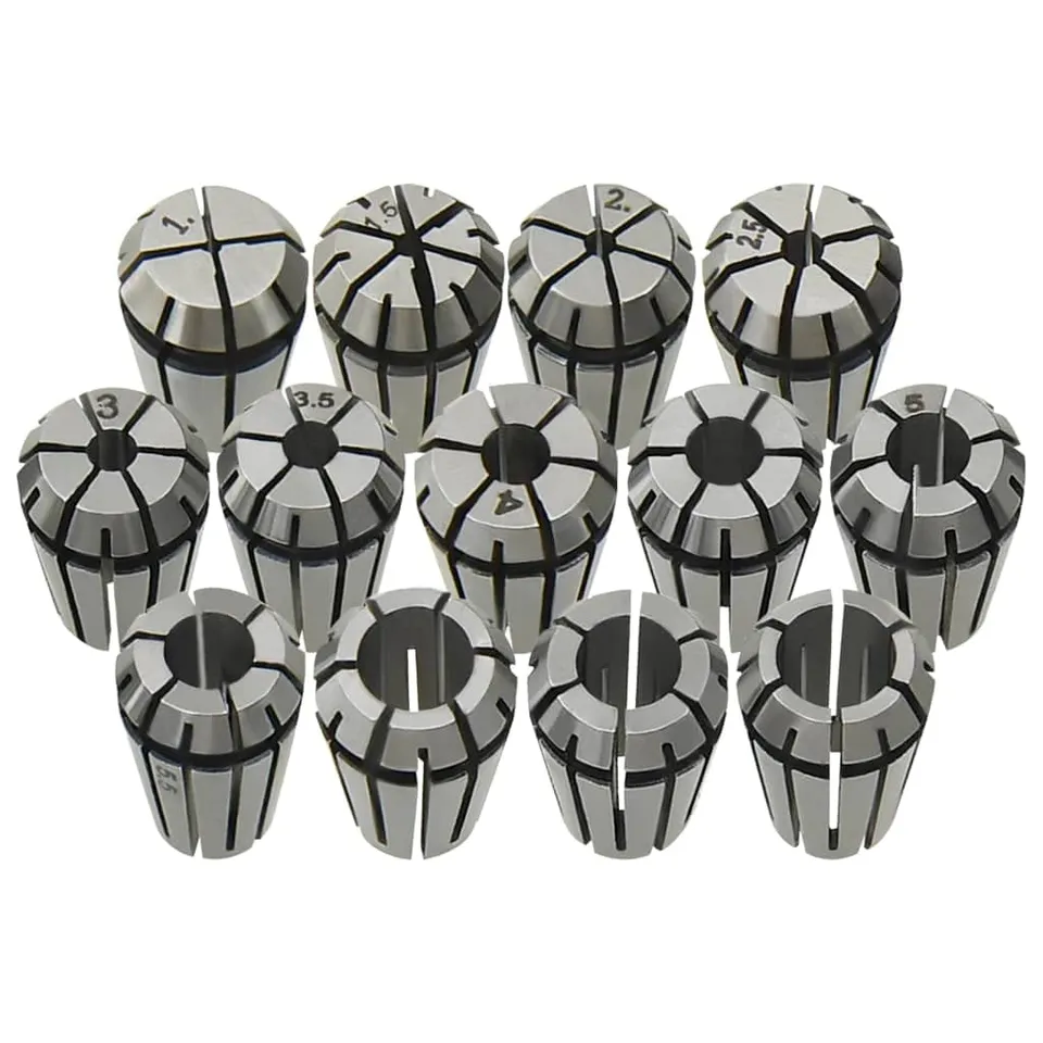 vidaXL Heimwerkerbedarf ER11 Spannzangen 13-tlg. Stahl 1-7 mm