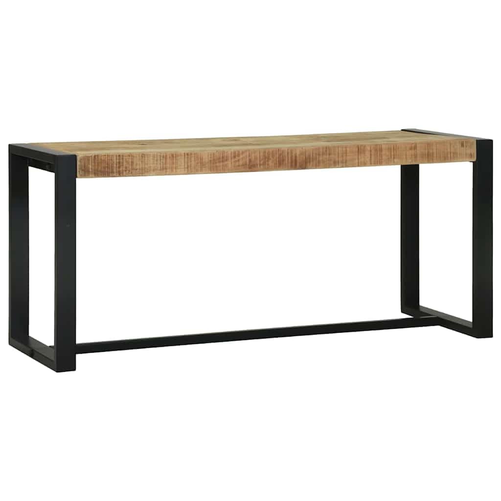 vidaXL Mango Bank 100 cm Sitzbank Mangoholz mit Stauraum