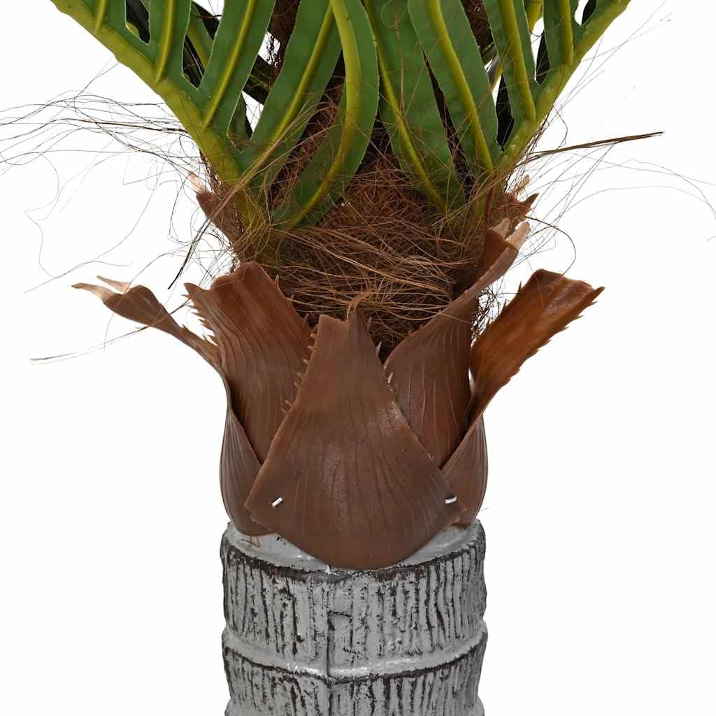 vidaXL Palme Künstlich 6 Blätter 100 cm Grün Topf