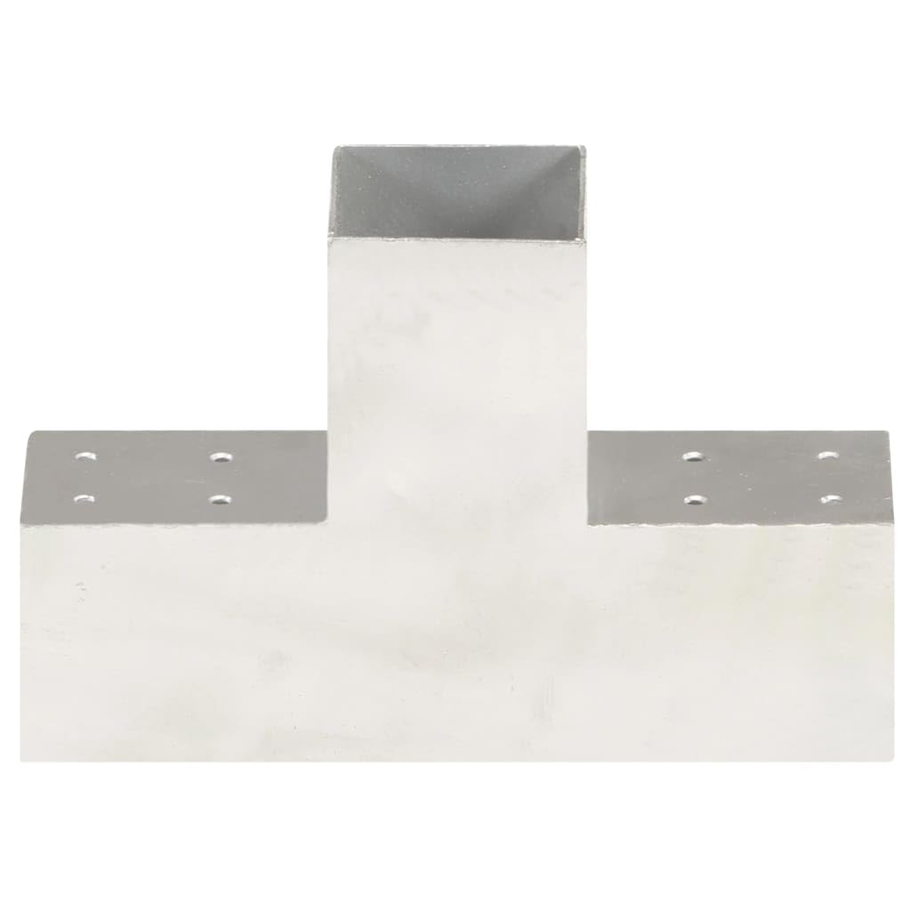 vidaXL Heim & Garten Pfostenverbinder T-Form 81x81mm Verzinkt