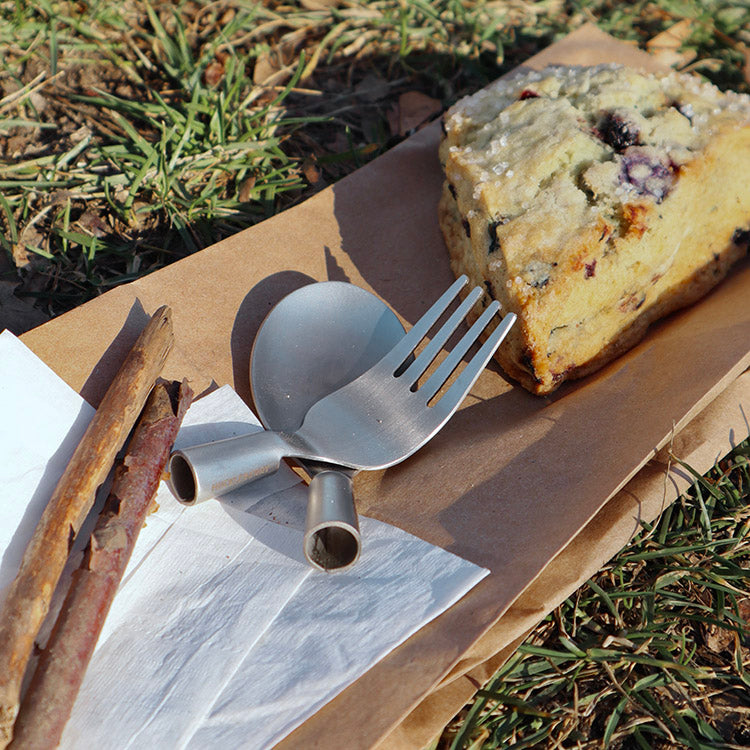 Kikkerland Huckleberry Forest Cutlery Kinderbesteck Edelstahl
