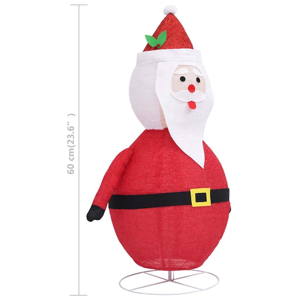 vidaXL Weihnachtsmann Figur LED Stoff 60cm 48 LEDs