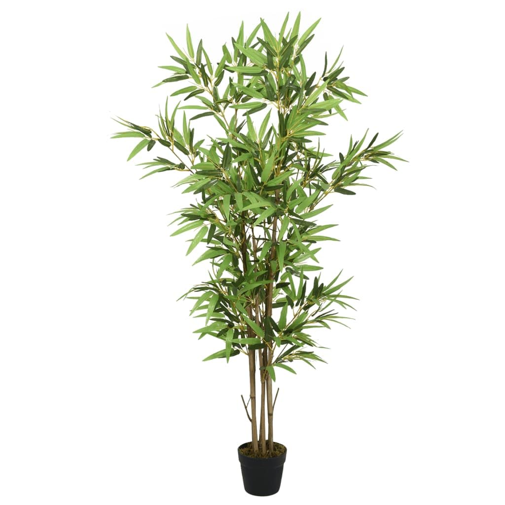 vidaXL Bambusbaum Künstlich Kunstpflanze 80 cm Grün 368 Blätter
