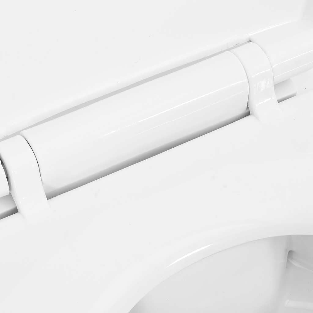 vidaXL WC Randlos Weiß Keramik 50,5x36,5x50 cm Soft-Close