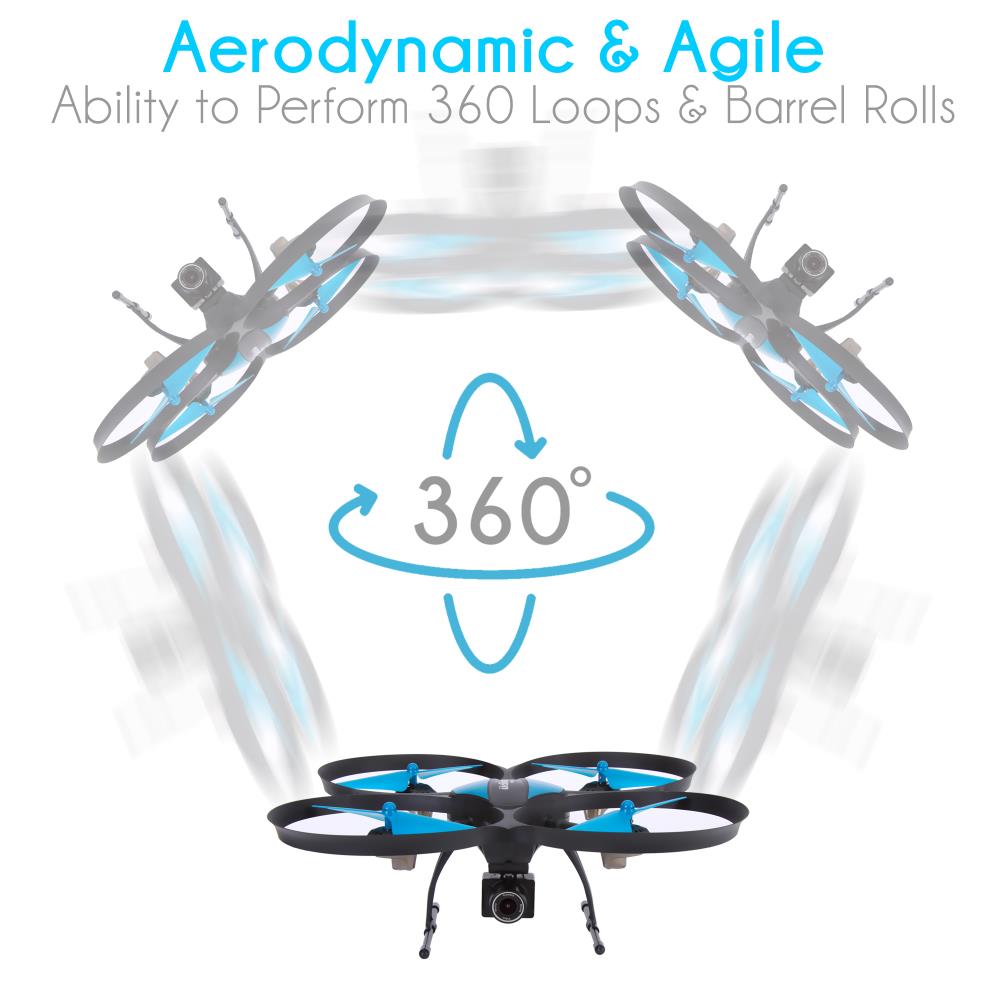 Serenelife Drohne Quadrocopter mit HD-Kamera WiFi FPV