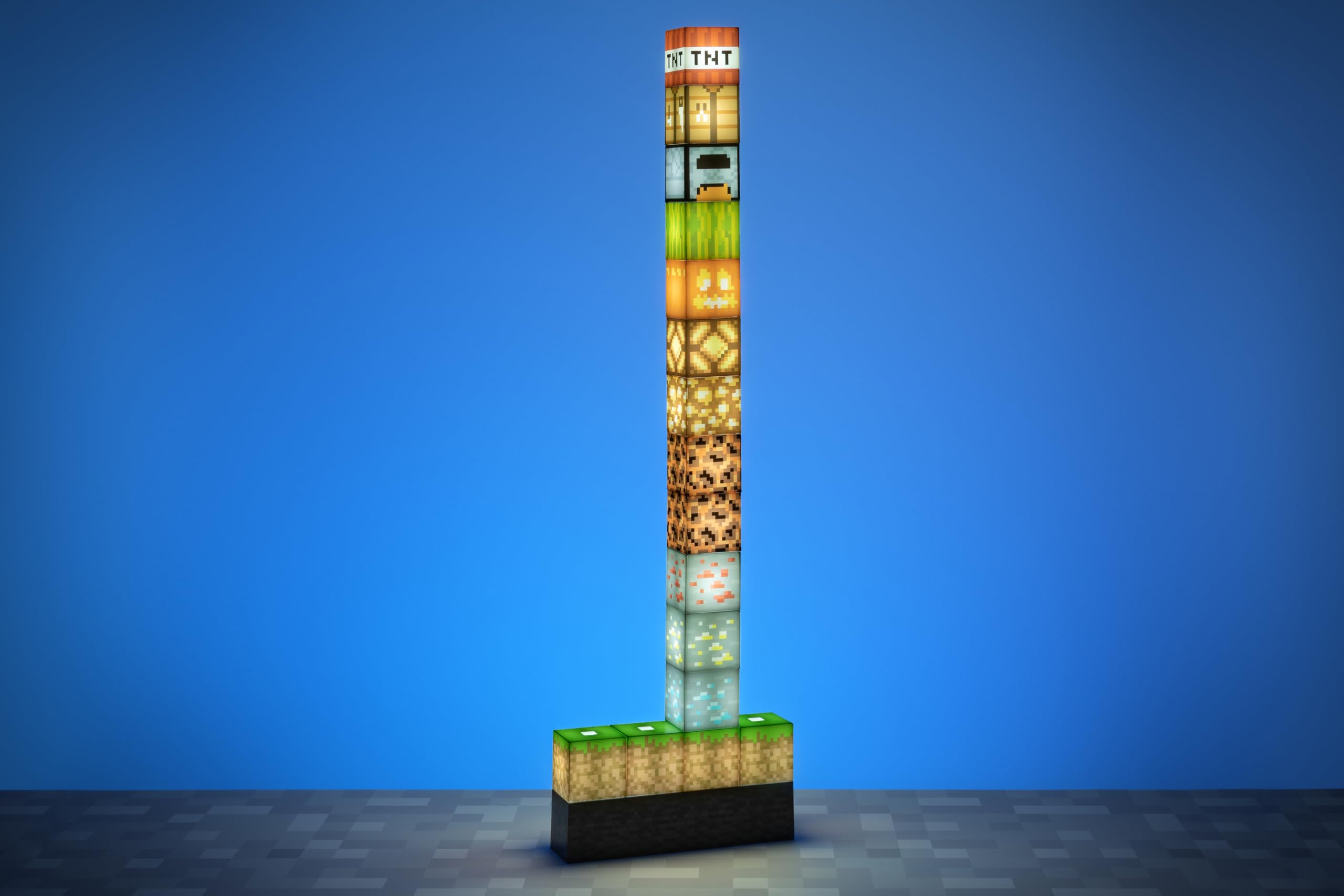 Paladone Lighting Minecraft Baulampe 16 Lichtblöcke Tischlampe