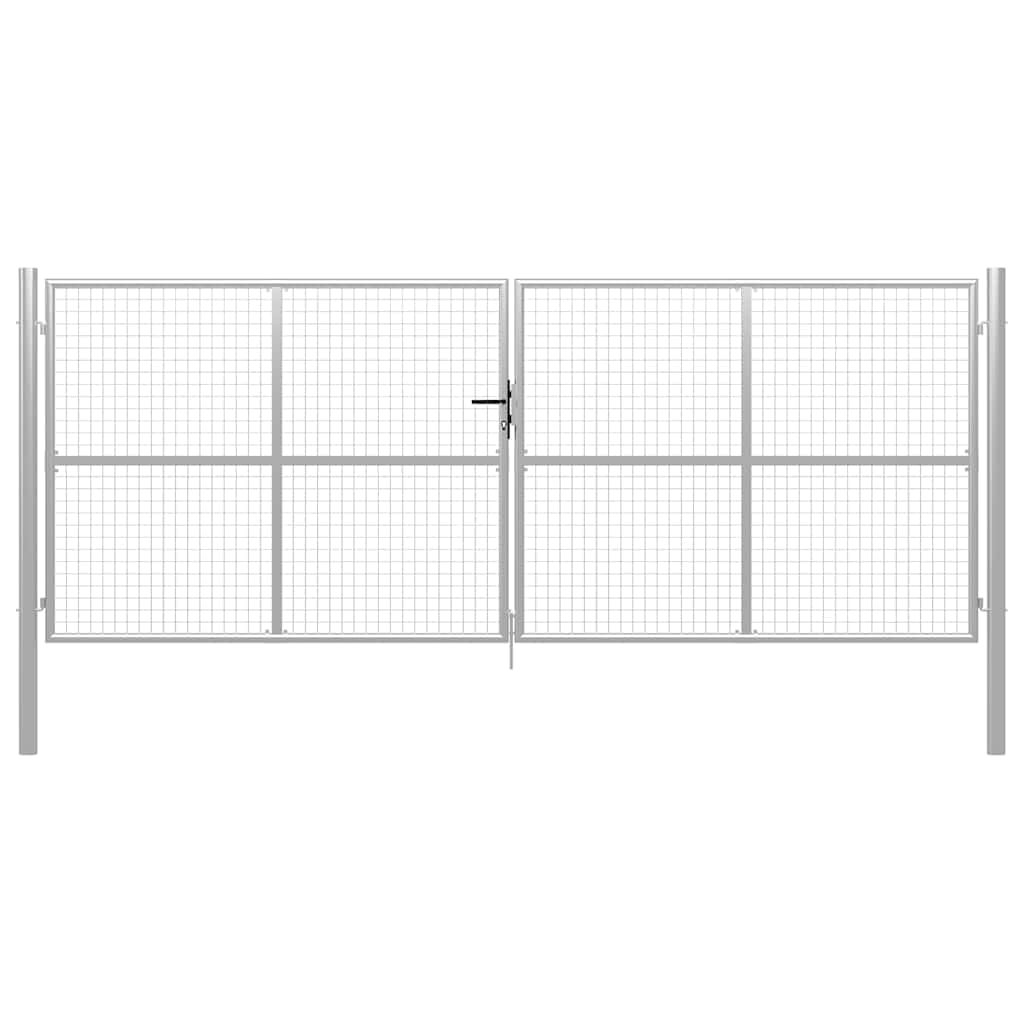vidaXL Heim & Garten Gartentor Stahl 415x250 cm Grün