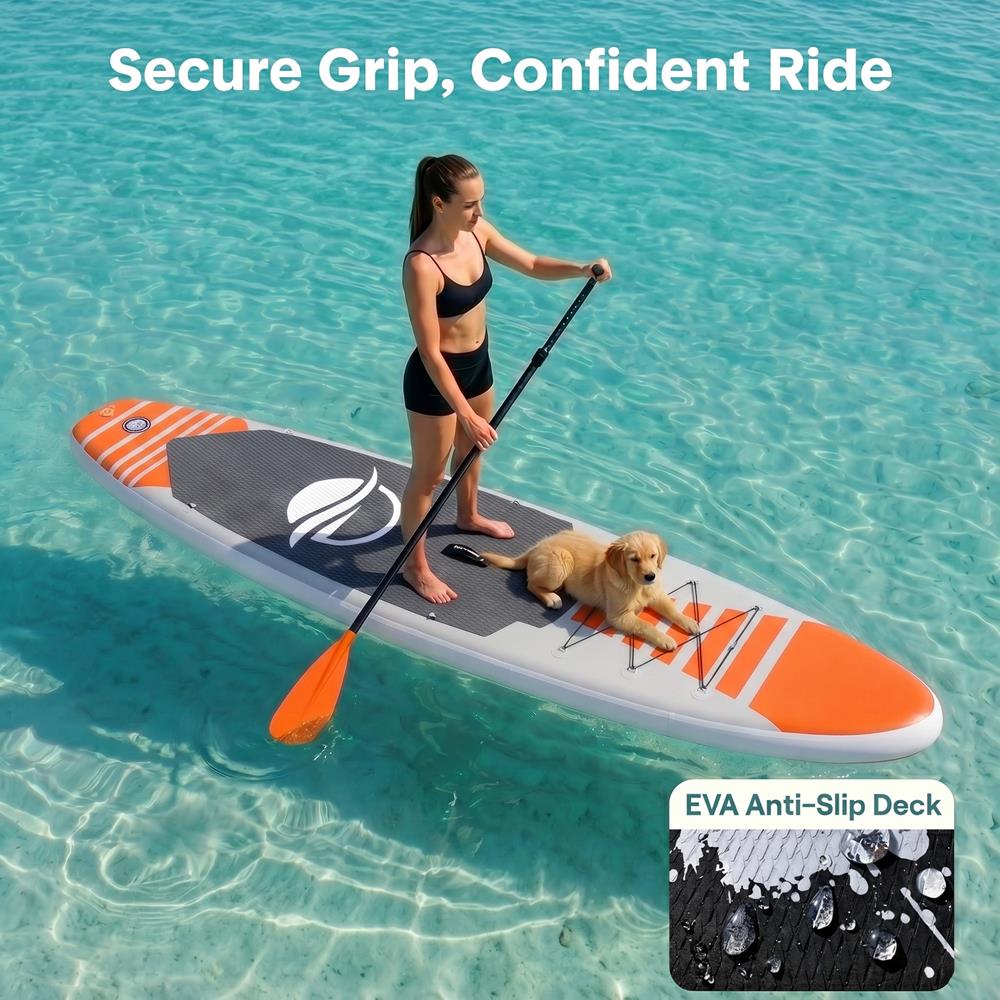 Serenelife SUP Board aufblasbar Blau 10.5ft Komplettset