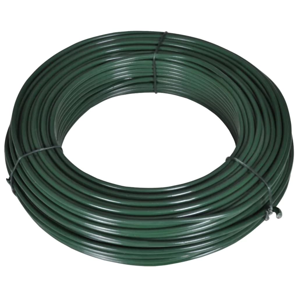 vidaXL Bindedraht Grau 25 m Stahl 1,4/2 mm PVC