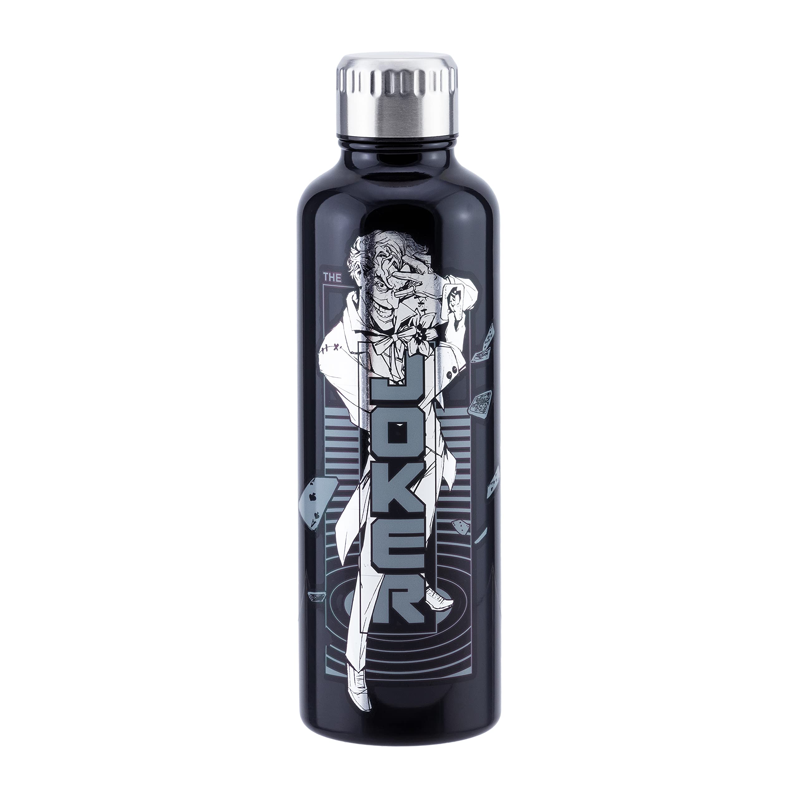 Paladone Batman Trinkflasche Edelstahl schwarz 500 ml Joker