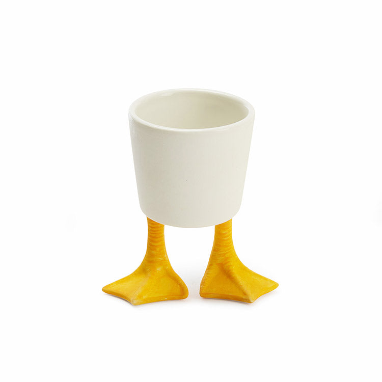 Kikkerland Home Duck Feet Blumentopf Porzellan Entenfüße