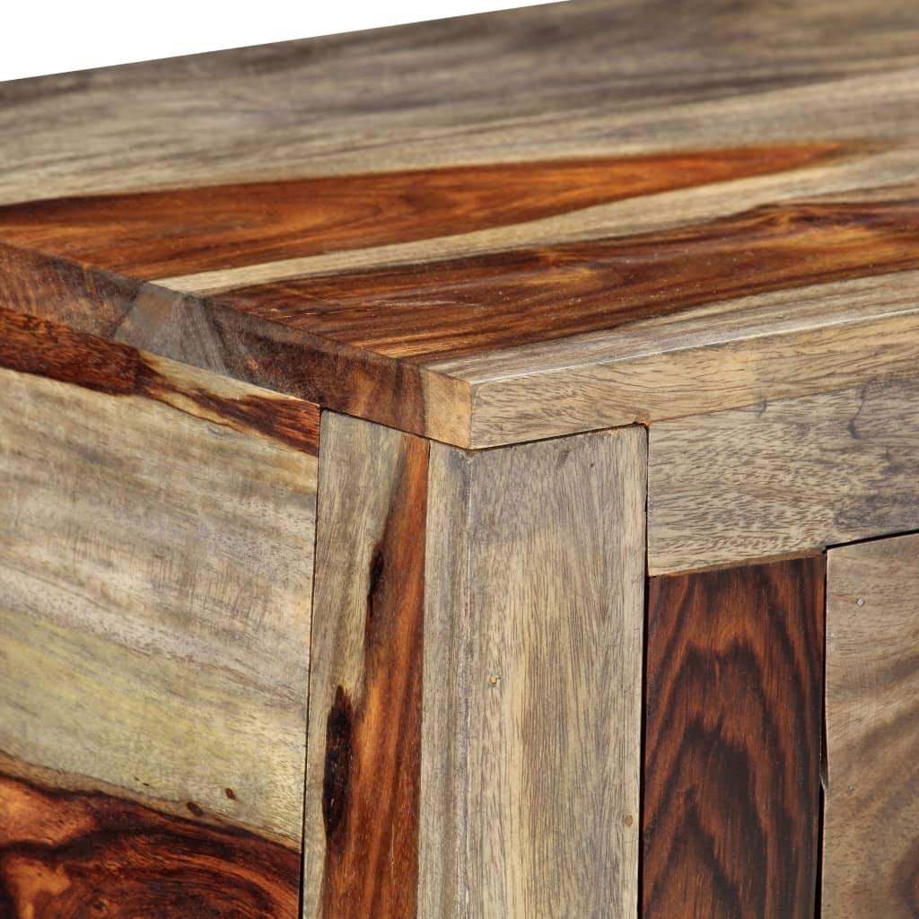 vidaXL Konsolentisch 120x30x75 Akazie 3 Schubladen Holz