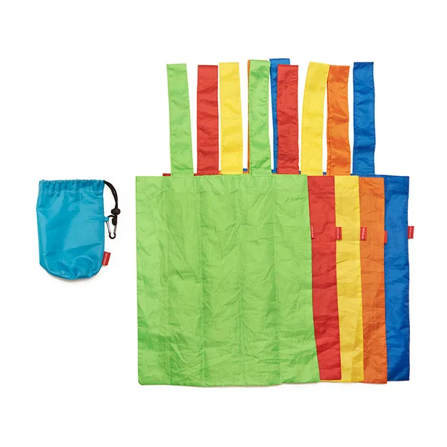 Kikkerland Home Einkaufstaschen 5er Set Ripstop-Nylon