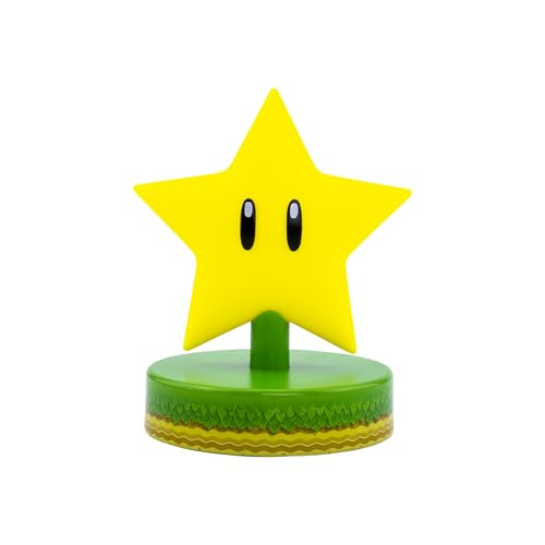 Paladone Mario Super Star Icon Light Gelb Nachtlicht