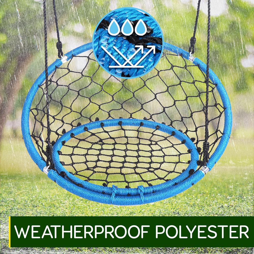 Serenelife Outdoor Swing Hängeschaukel 90cm Netzsitz wetterfest