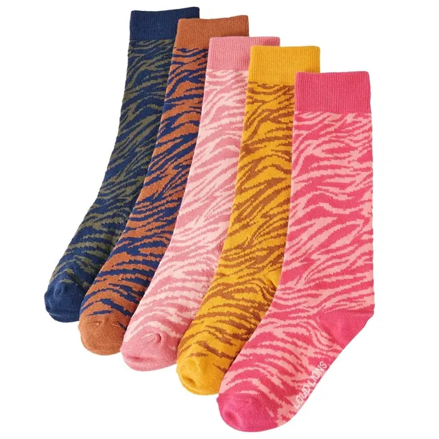 vidaXL Kindersocken Zebramuster Thermo 5 Paar 30-34