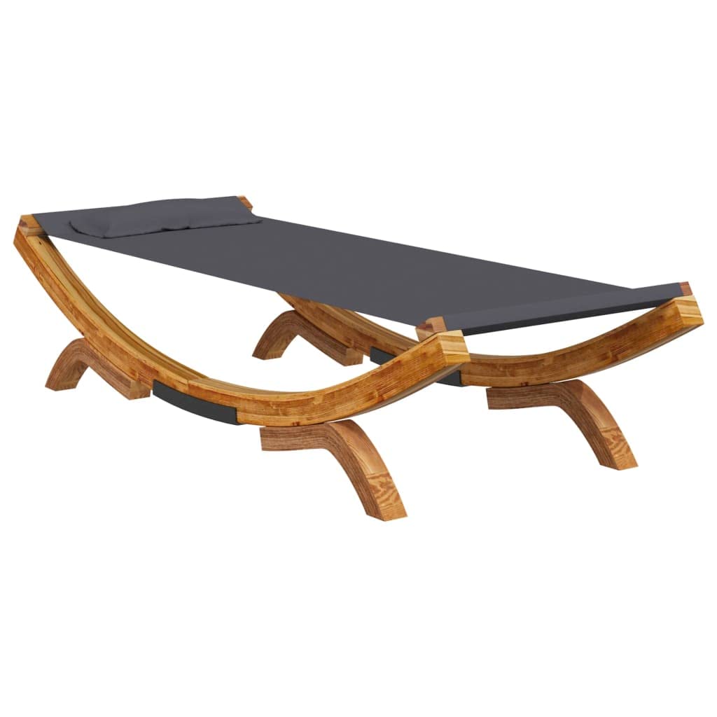 vidaXL Bugholz Loungebett Sonnenliege Creme 100x188,5cm Massivholz
