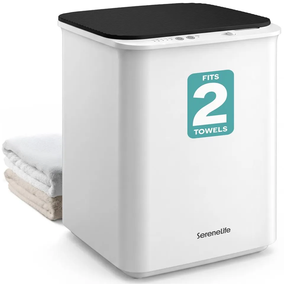 Serenelife Towel Warmers Handtuchwärmer 20L schwarz Timer