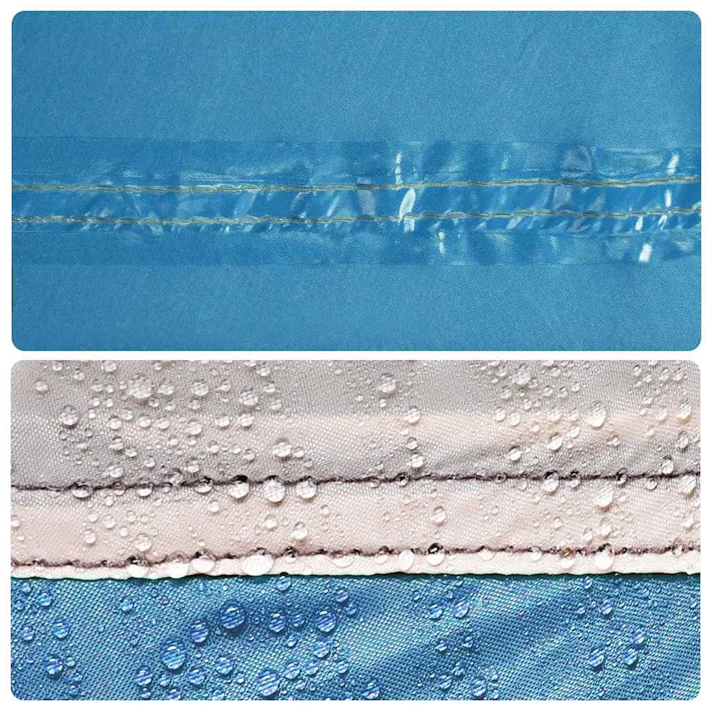 vidaXL Windschutz Strand Blau 510x153cm Camping Polyester