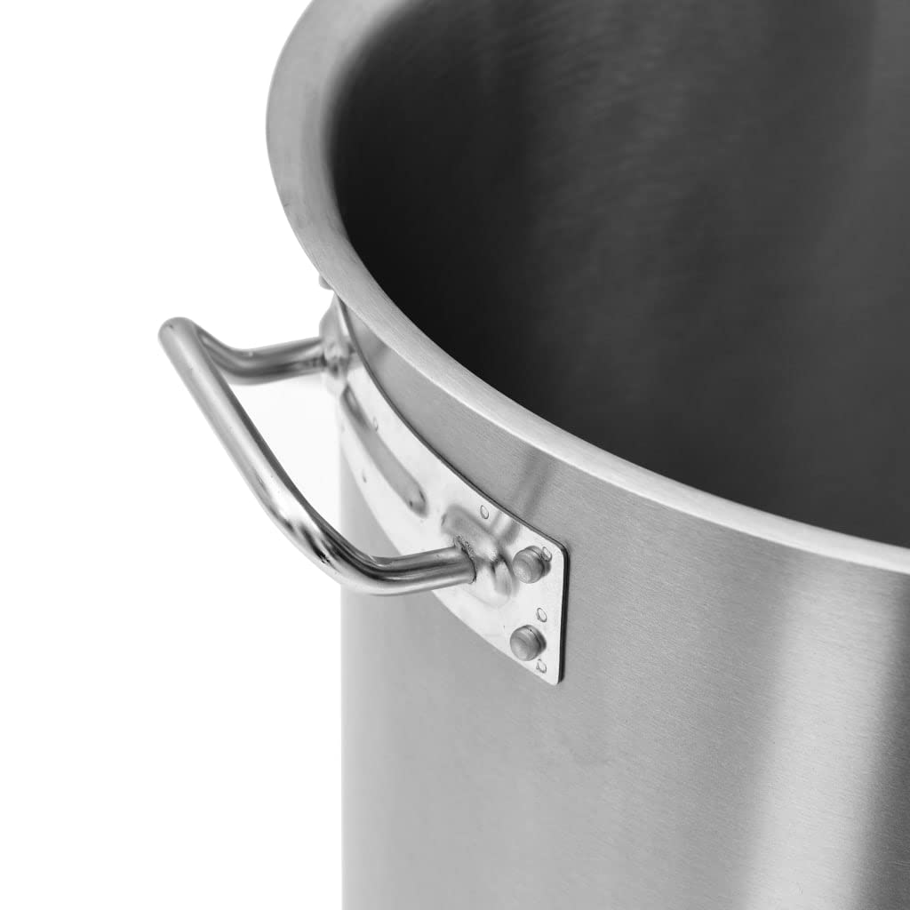 vidaXL Suppentopf 26 L Kochtopf Edelstahl 32x32 cm Induktion