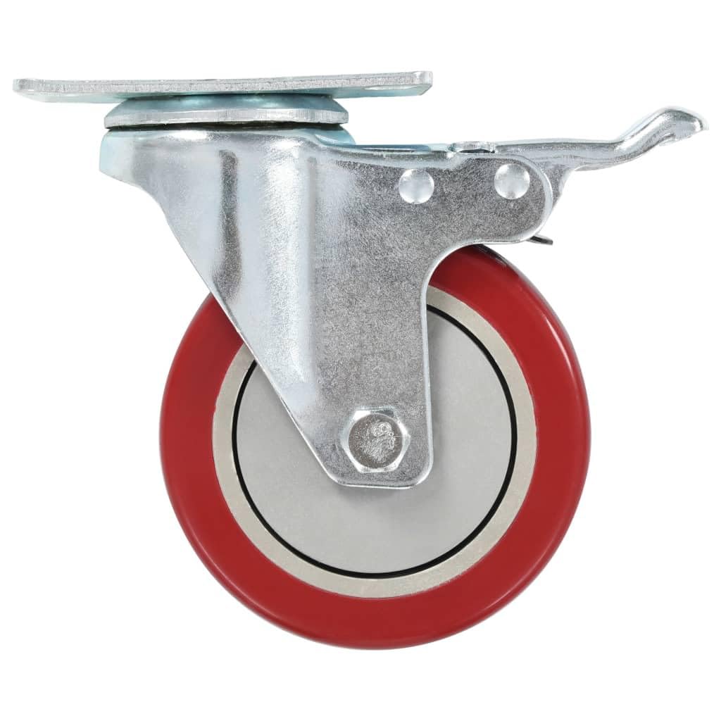 vidaXL Wirtschaft & Industrie Lenkrollen 100 mm 12 Stk. PP Bremse