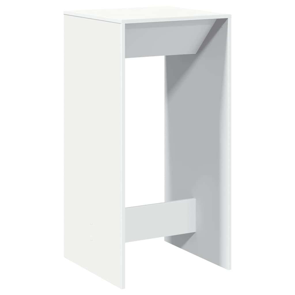 vidaXL Bartisch Weiß 51x50x103,5 cm Holzwerkstoff Hochtisch