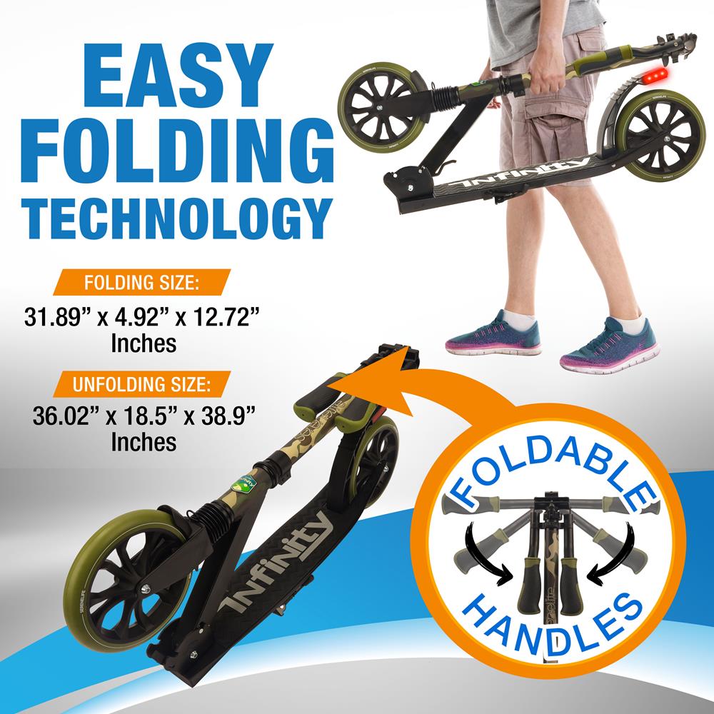 Serenelife Scooters Kick-Scooter Camouflage Roller Erwachsene