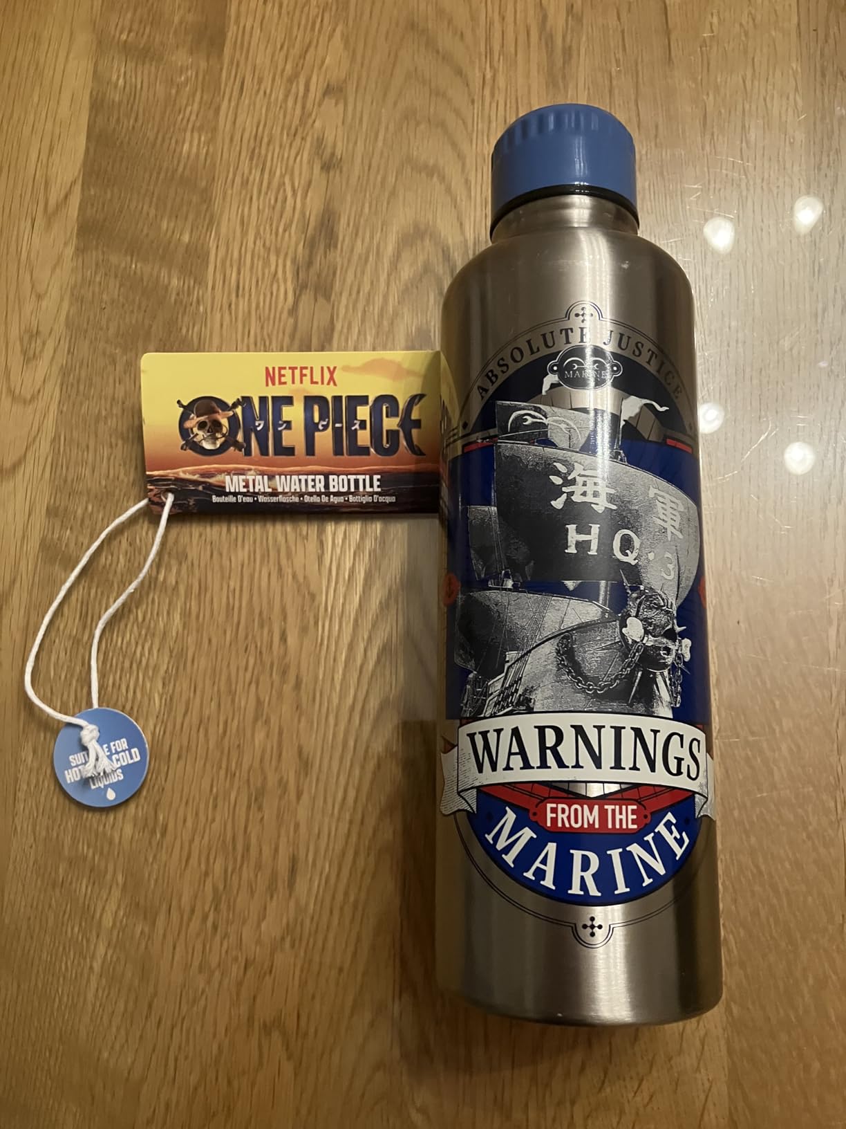 Paladone One Piece Marines Trinkflasche 500 ml Edelstahl