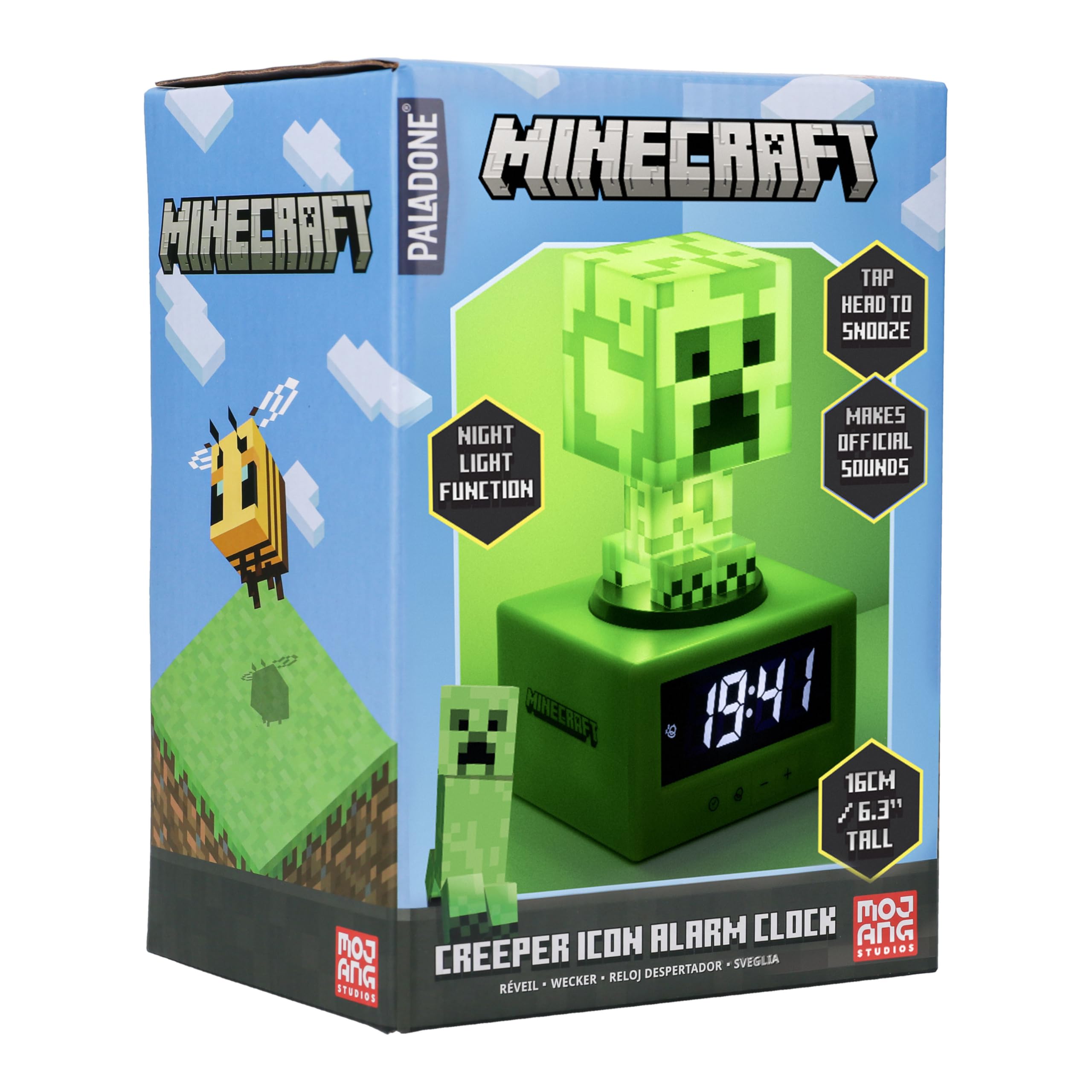 Paladone Minecraft Creeper Wecker Nachtlicht 16 cm