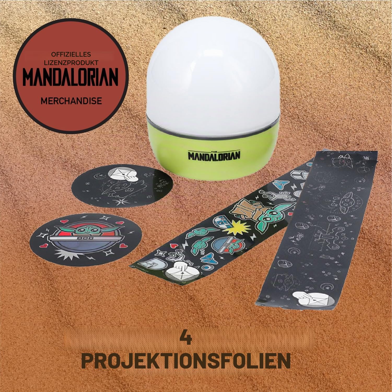 Paladone Mandalorian Projektionslicht Grogu 12,2 cm