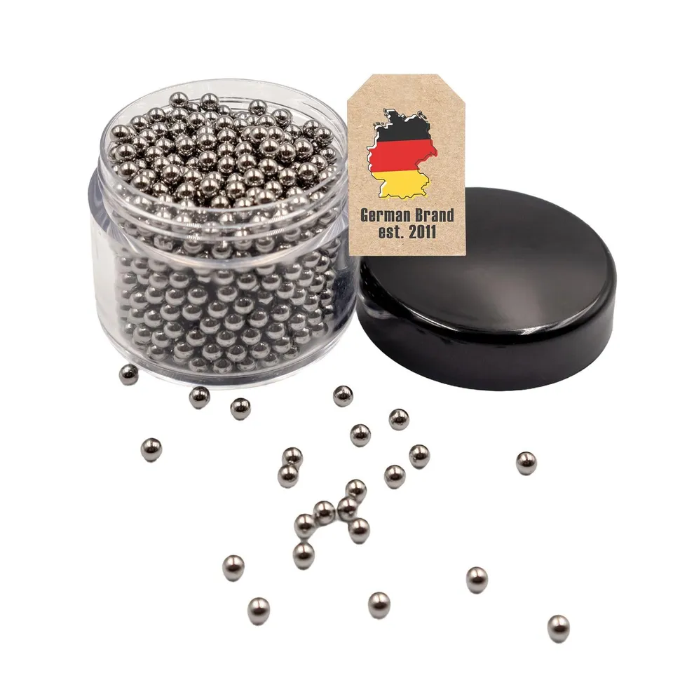 Intirilife Reinigungsperlen Edelstahl 3 mm 100 Stück
