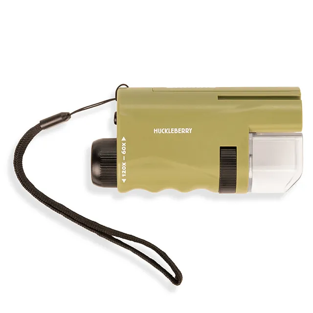 Kikkerland Huckleberry Pocket Microscope Taschenmikroskop 120x LED
