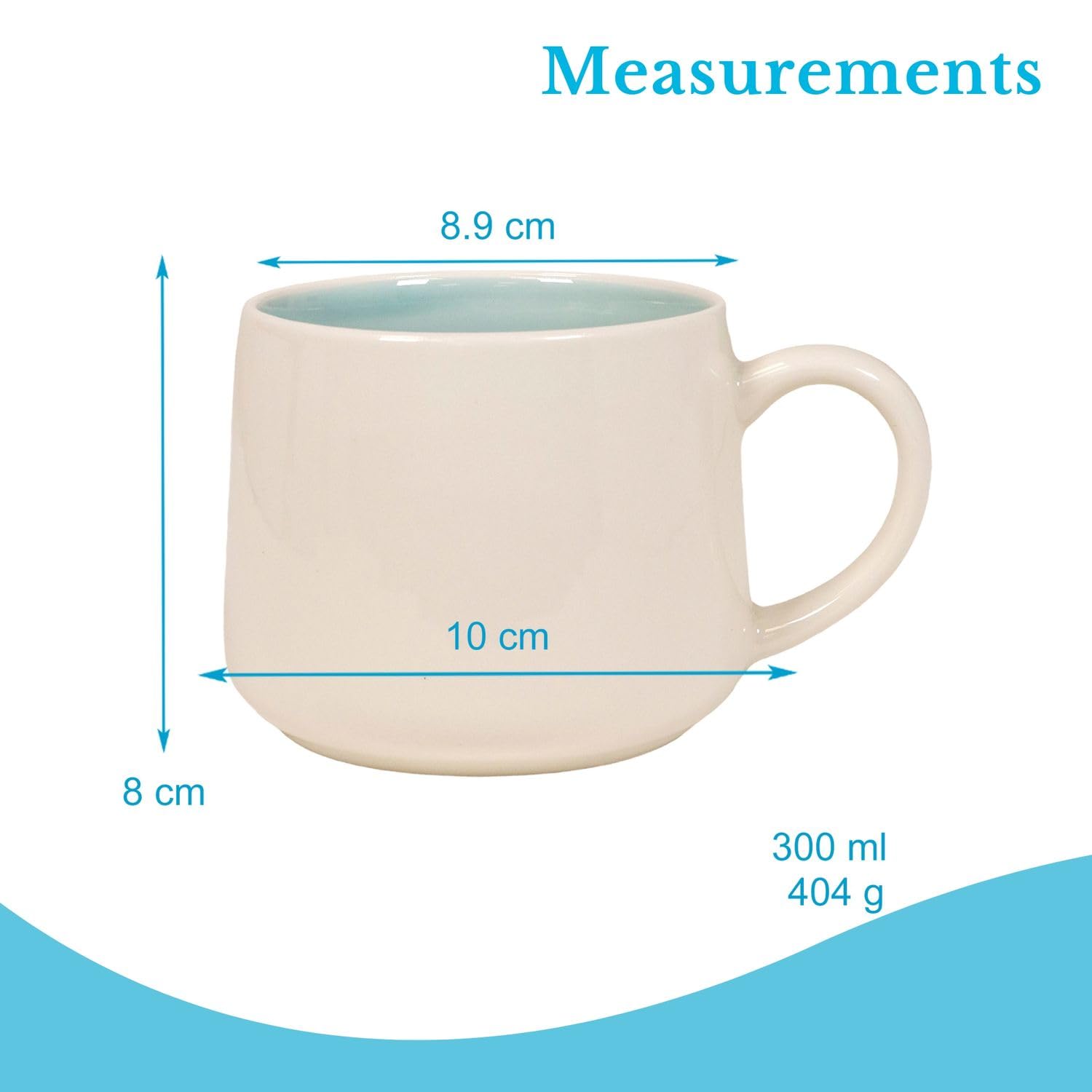 Intirilife Tasse Kuh 300 ml Keramik Becher 3D Tiermotiv Henkel