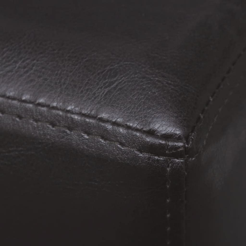 vidaXL Möbel Sitzbank 139,5 cm Dunkelbraun Kunstleder