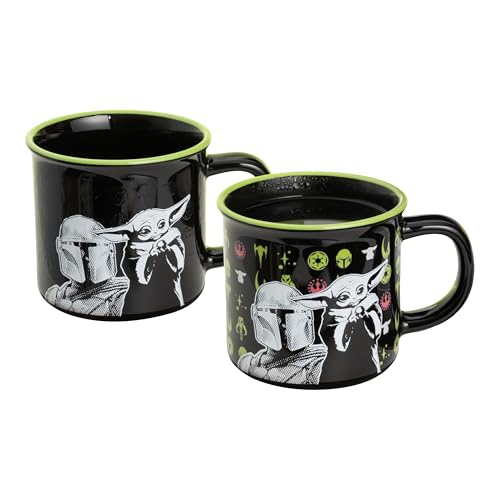 Paladone Drinkware Star Wars Mandalorian Tasse 350ml Wärmeeffekt