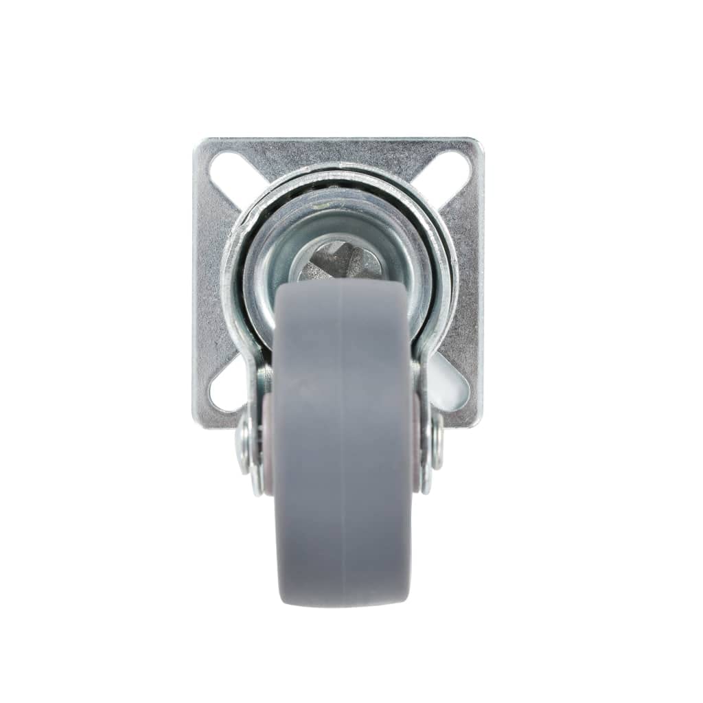 vidaXL 8x Lenkrollen 50 mm Möbelrollen TPR leise 8er-Set