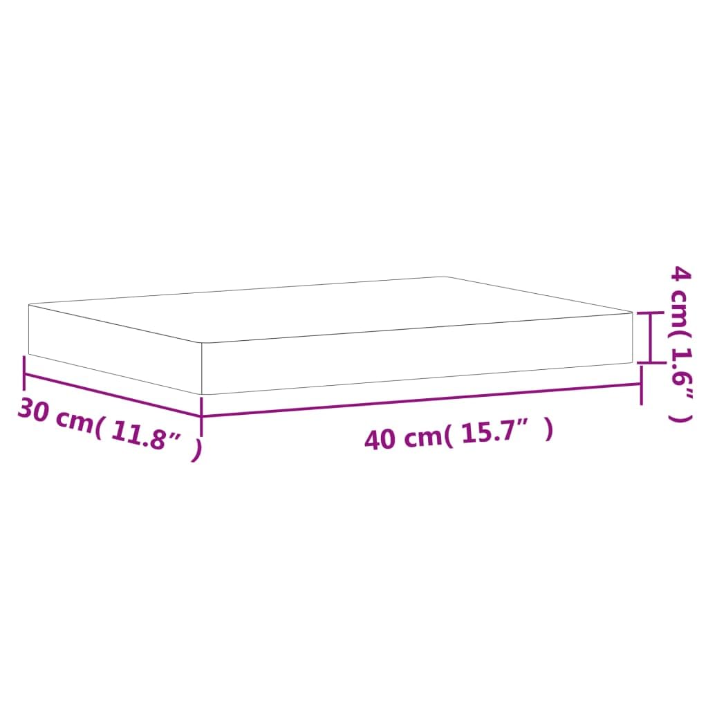 vidaXL Schneidebrett 40x30x4 cm Holzbrett Buche massiv