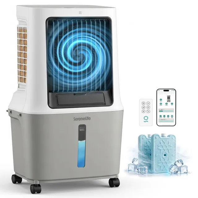 Serenelife Portable AC Luftkühler 30L WiFi 140W