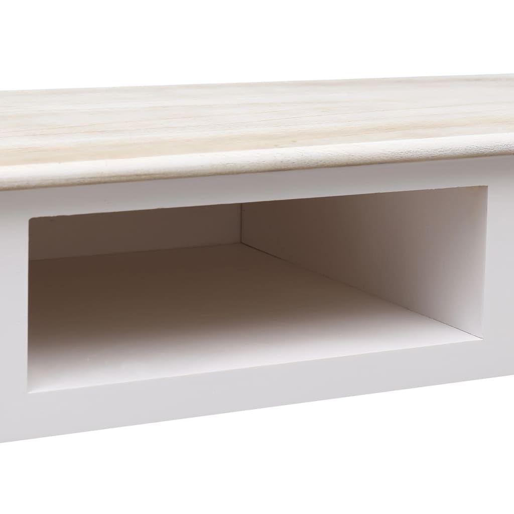 vidaXL Möbel Konsolentisch 2 Schubladen 110 cm Schwarz