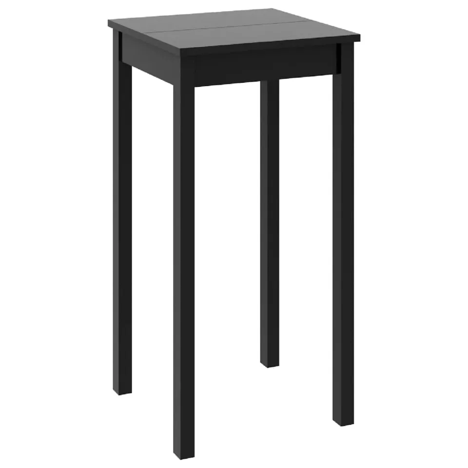 vidaXL Bartisch MDF Schwarz 55x55x107 cm Stehtisch